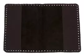 Кожаная обложка на паспорт "Герб России"