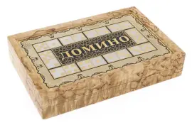 Домино из карельской березы