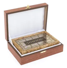 Домино из карельской березы