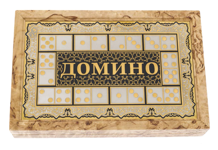 Dominoes made of Karelian birch
