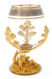 Бокал для коньяка "Охота на медведя" Златоуст