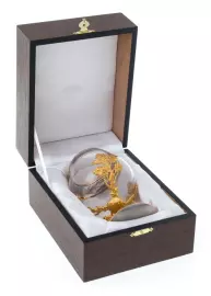 Бокал для коньяка "Охота на медведя" Златоуст