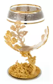 Бокал для коньяка "Охота на медведя" Златоуст