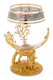 Бокал для коньяка "Охота на лося" Златоуст