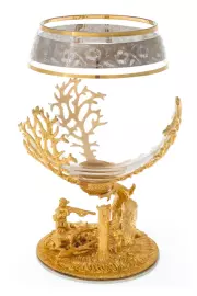 Бокал для коньяка "Охота на лося" Златоуст