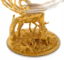 Бокал для коньяка "Охота на лося" Златоуст