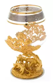 Бокал для коньяка "Охота на волка" Златоуст