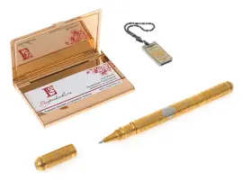 Бизнес-набор "Герб РФ" с флэш-накопителем 16 GB, Златоуст Бизнес-набор "Герб РФ" с флэш-накопителем 16 GB, Златоуст