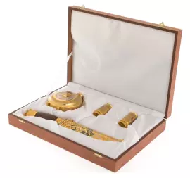 Охотничий набор "Медведь" на 2 персоны, большой, Златоуст