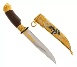 Охотничий набор "Медведь" на 2 персоны, большой, Златоуст