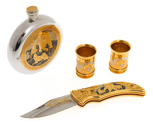 Hunting set "Bear" small, Zlatoust