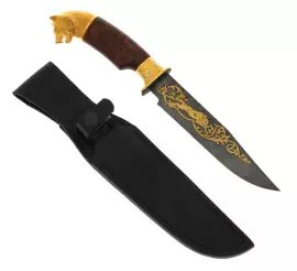 Нож "Волк" дамаск, Златоуст