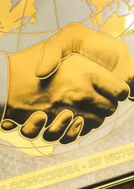 Гравюра "Где союз - там победа"