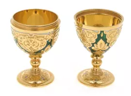 Яйцо-трансформер с эмалями, зелёное