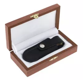 Нож складной с эмалью (волк, орёл)