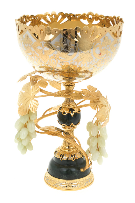 Fruit bowl "Grapes" Zlatoust