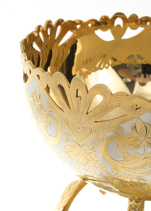 Fruit bowl "Grapes" Zlatoust