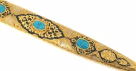 Кинжал кавказский с филигранью и бирюзой