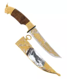 Нож "Рысь" с эмалями