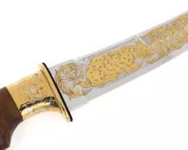 Нож "Рысь" с эмалями