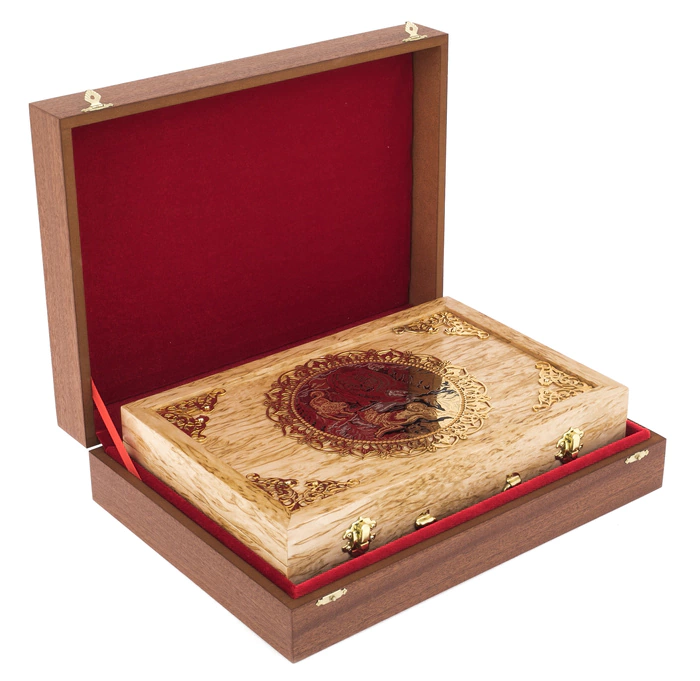 Bear Hunting gun cleaning kit made of Karelian birch, Zlatoust