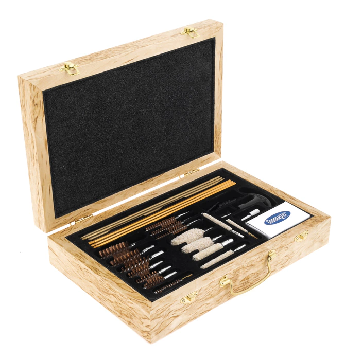 Bear Hunting gun cleaning kit made of Karelian birch, Zlatoust