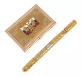 Businessman's kit (Prestige pen + business card holder)