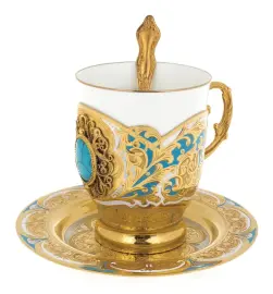 Кофейный набор с бирюзой, Златоуст