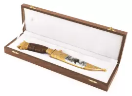 Нож "Медведь с собаками"