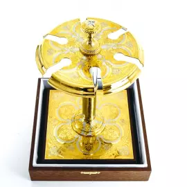 Набор для шампанского стойка и 6 хрустальных фужеров