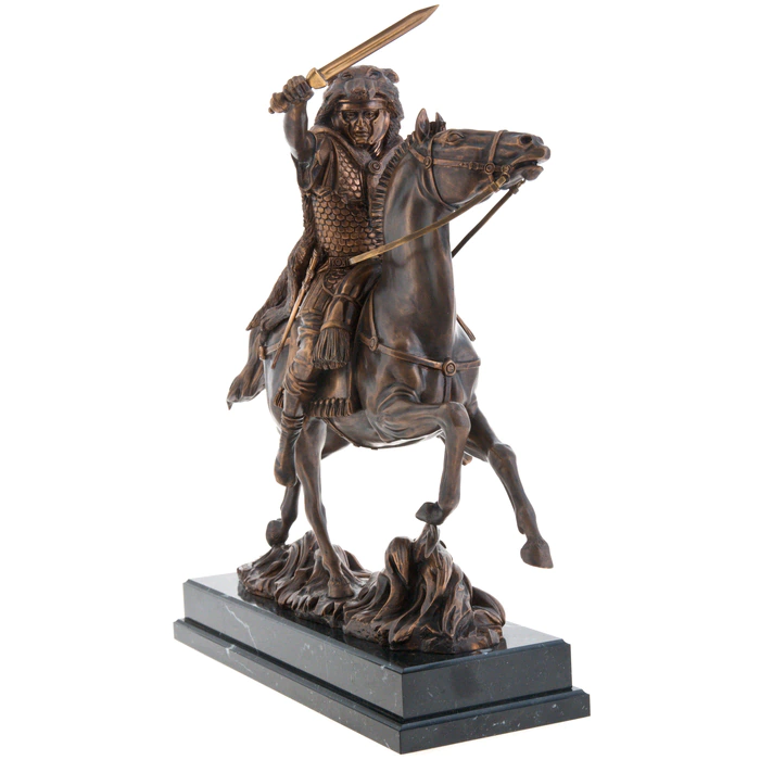 The author's bronze sculpture "Roman Warrior"