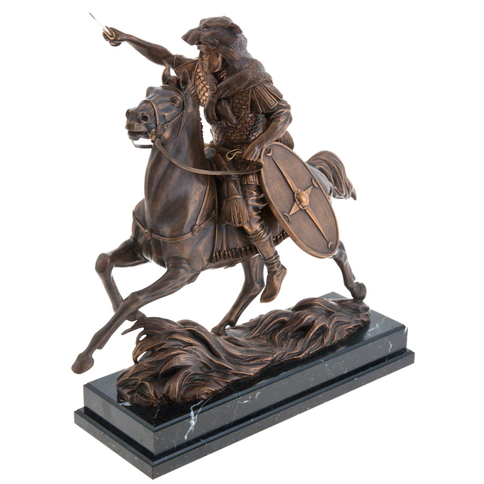 The author's bronze sculpture "Roman Warrior"