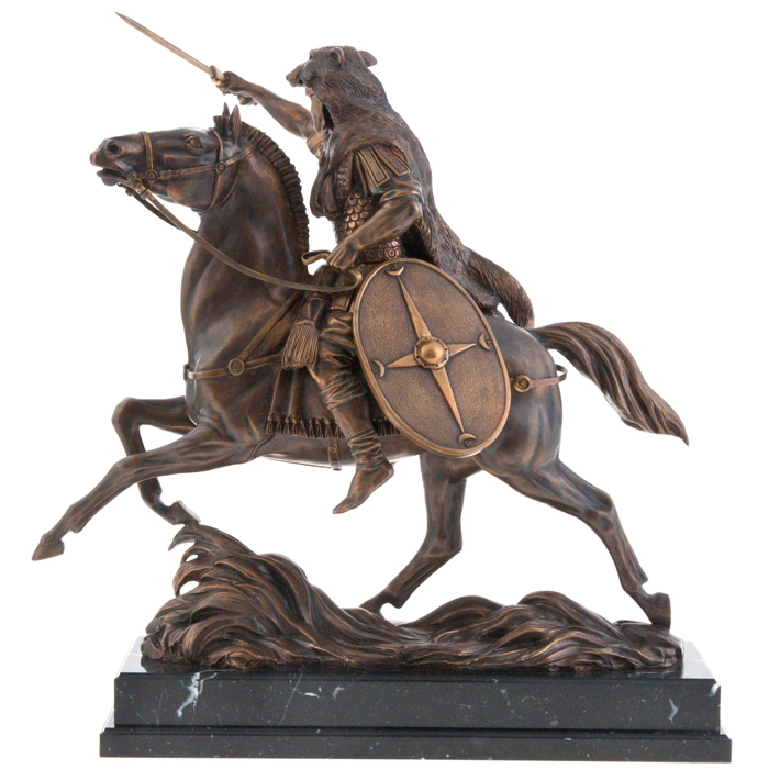 The author's bronze sculpture "Roman Warrior"