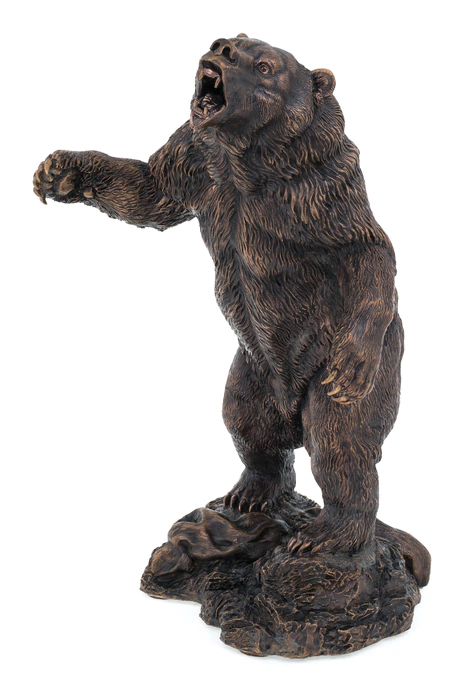 The author's bronze sculpture "The Connecting Rod Bear"