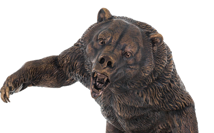 The author's bronze sculpture "The Connecting Rod Bear"