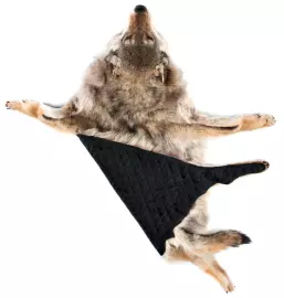 Ковёр из шкуры волка (серый)