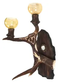 Бра "Собака и глухарь" (рог лося)