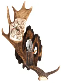 Бра с часами "Три волка"