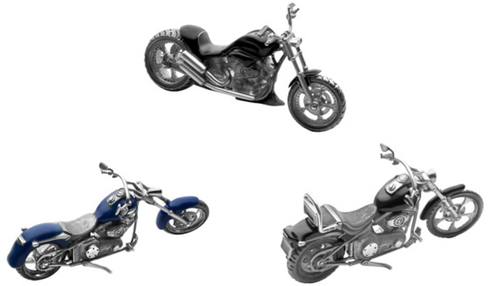 Набор коллекционных мотоциклов «Harley Davidson» из серебра