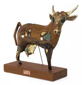 Композиция из дерева "Буренка"