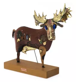 Композиция из дерева "Лось"