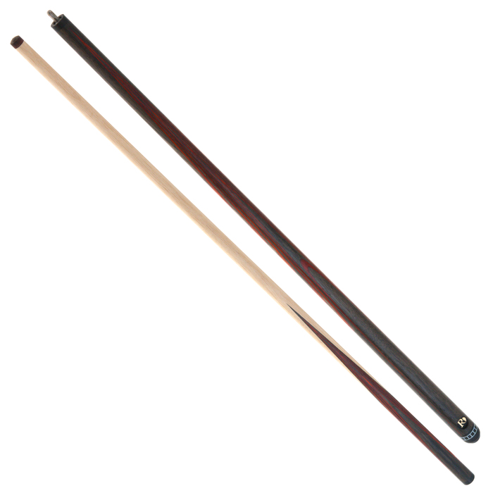 Billiard cue "Parrot" model "3 flowers" made of stained oak