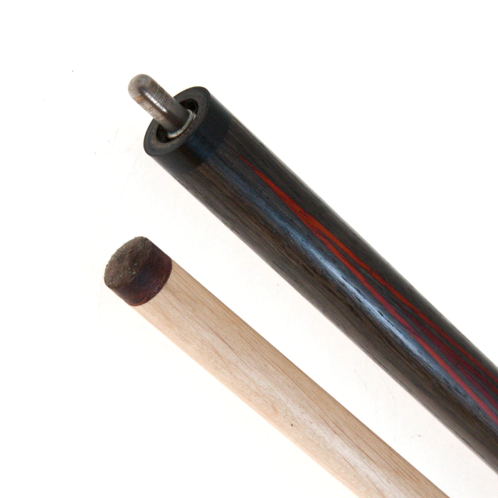 Billiard cue "Parrot" model "3 flowers" made of stained oak