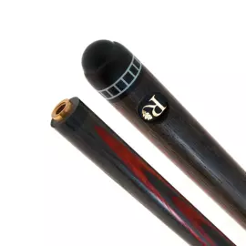 Кий бильярдный "Попугай" модель "3 цветка" из мореного дуба