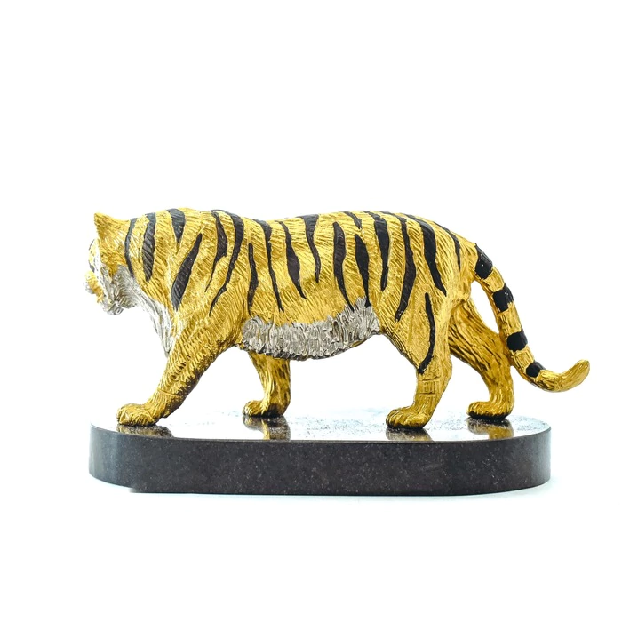 Tiger on a small stand (dolerite)