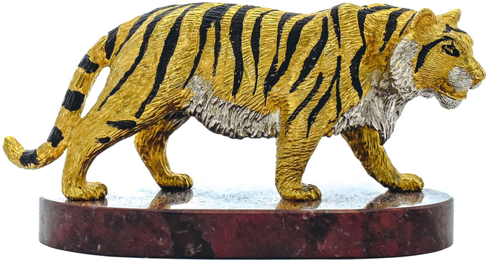 Tiger on a small stand (jasper)