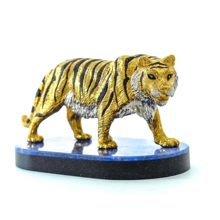 Tiger on a small stand (dolerite)