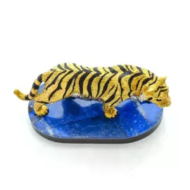 Тигр на подставке малый (долерит)