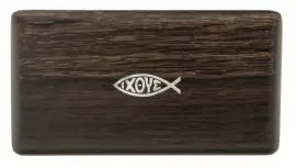 Визитница "Рыбка" мореный дуб