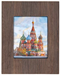 Panel "St. Basil's Cathedral" (stained oak, finish)